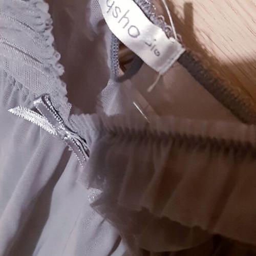 Baby doll lingerie Zara/Ousho Large grey semi-transparent new