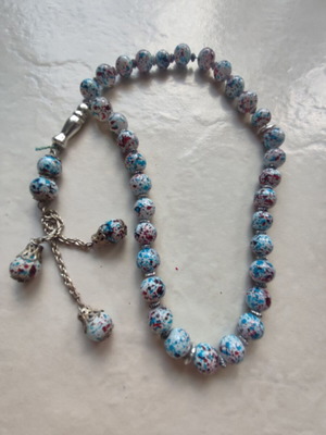 Komboloi new with unique colorful porcelain-style beads