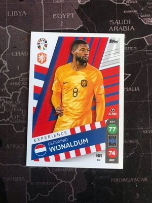 Topps Match Attax Georginio Wijnaldum UEFA Euro 2024 card like new