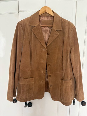 Canda suede jacket size XL like new, brown