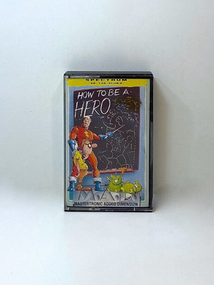 How to Be a Hero 1987 μαγνητική κασέτα Spectrum ZX μεταχειρισμένη, πλήρης με εγχειρίδιο