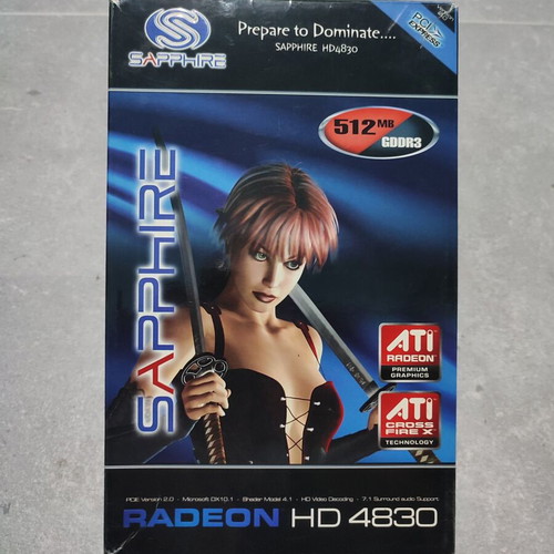 Sapphire HD4830 512MB graphics card like new, boxed