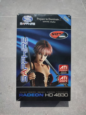 Sapphire HD4830 512MB graphics card like new, boxed