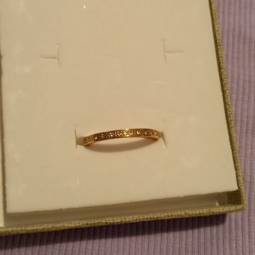 Trivero ring in rose gold color with four-leaf clover and flower, like new