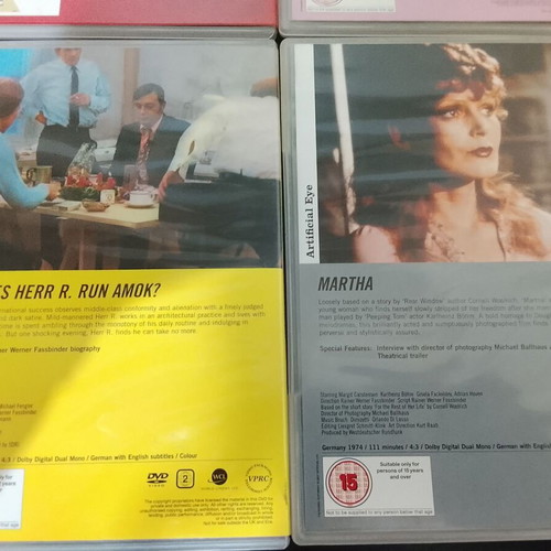 Rainer Werner Fassbinder Volume I 4 DVD set used with English subtitles