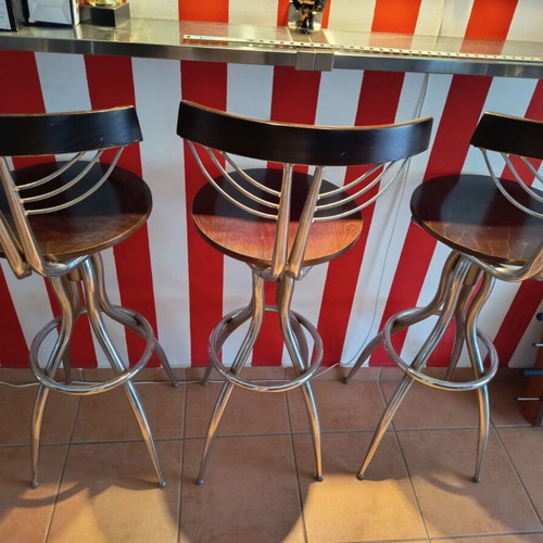 Bar stools, set of 3