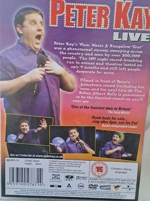 Peter Kay Live DVD like new
