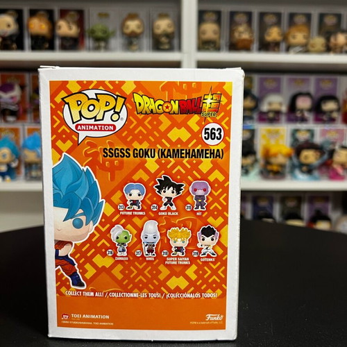 Funko Pop SSGSS Goku Kamehameha Dragon Ball Super used, box damage