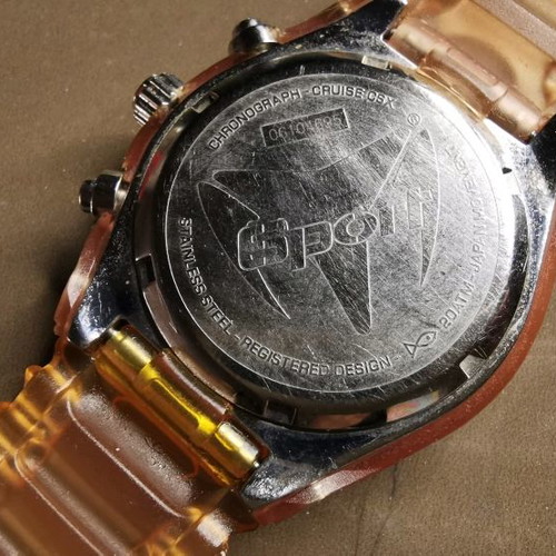 Technomarine Cruise CSX Sport watch used with 3 rubber bracelets