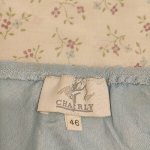 Charly blue set with lace and embroidered designs like new