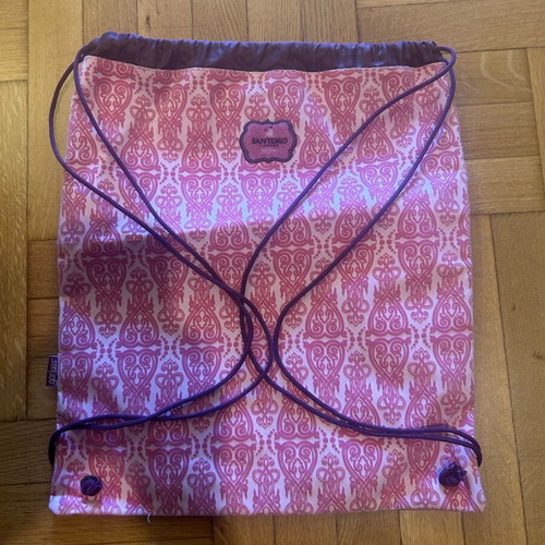 Santoro Gorjuss drawstring backpack like new, pink