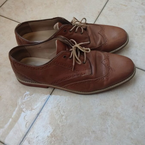 Men's formal shoes size 44, like new, brown