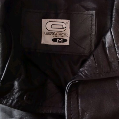 Leather men's jacket size medium like new, black