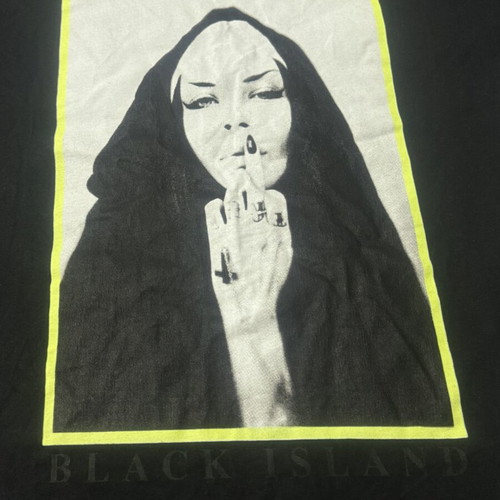 Black Island men's T-shirt, size S, black