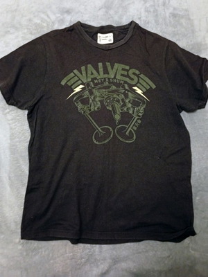 XDYE T-shirt used, size L, black and gray