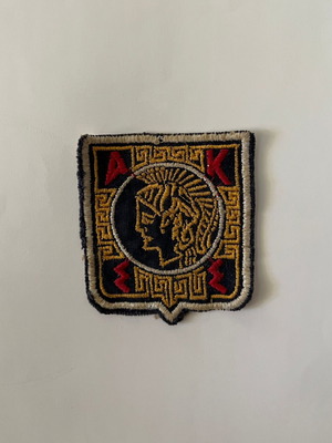Anargyreios Korgialeneios fabric patch used 1970