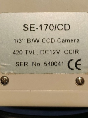 SE-170/CD CCTV камера с 1/3-инчов черно-бял CCD сензор, 420 TVL