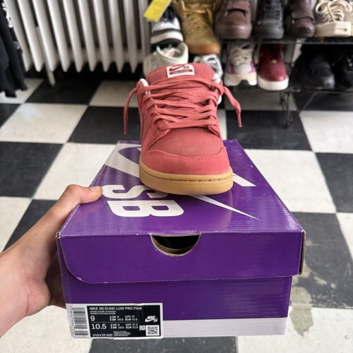 Nike SB Dunk Adobe sneakers, size 42, red