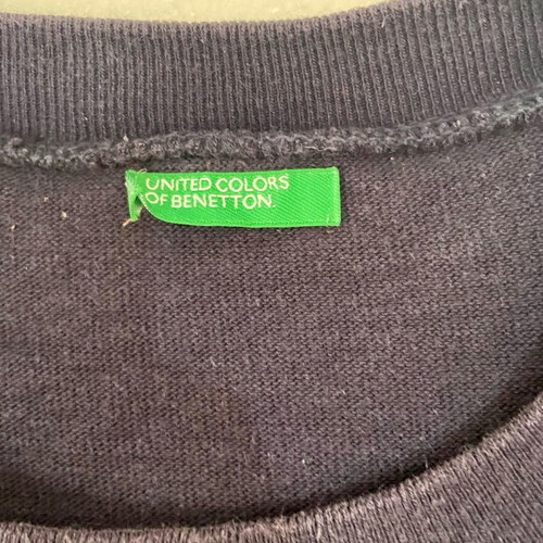 Marinière blouse United Colors of Benetton blue striped like new XL