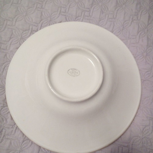 Italian ceramic fruit bowl used, hand-painted, ARM