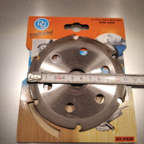 Wood Cutting Disc for Angle Grinder like new, 115 mm, 6 teeth