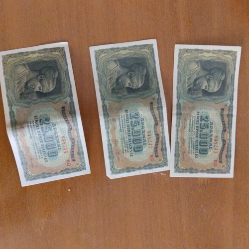 Occupation banknotes like new, pack of 17 pieces