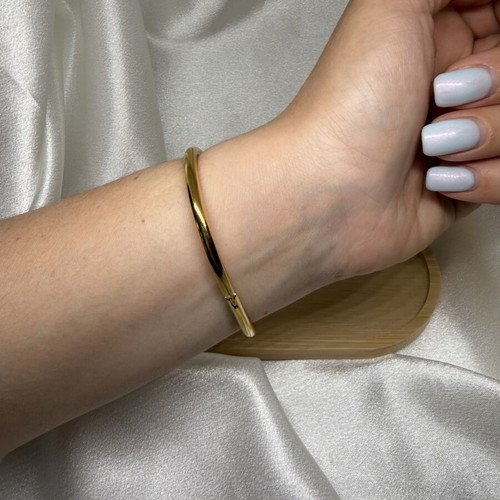 Bracelet nail design new, stainless steel, gold color