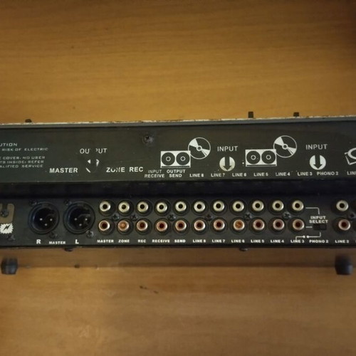 DJ Audio Mixer retro 80s-90s used with balanced XLR outputs