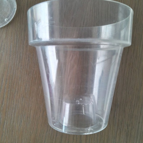 Plastic orchid pots like new, pack of 3