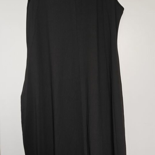 Black maxi dress 4XL, elastic with pockets