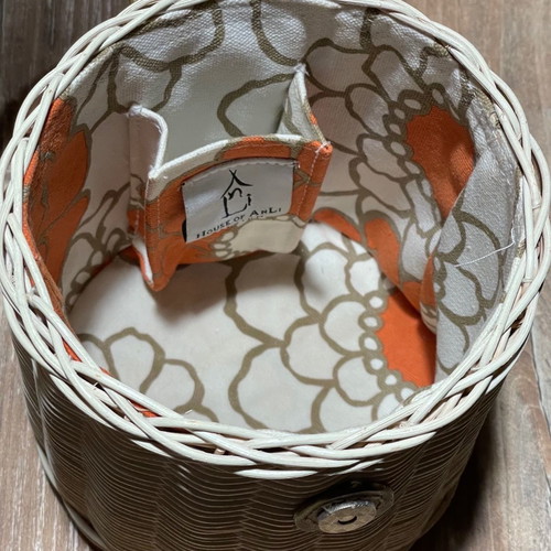 Handbag basket used, beige