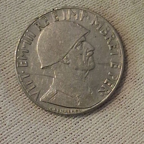 0.2 Lek Albania 1939 used, non-magnetic coin
