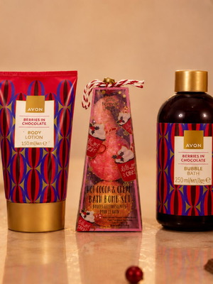 Avon body care and bath set new, 3 pieces