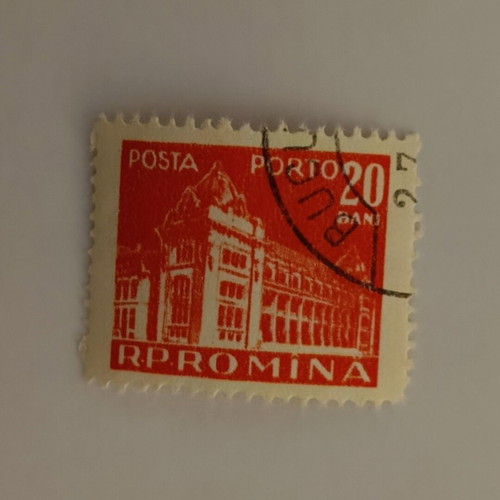 Romanian R.P. Romîna 20 Bani Porto collectible stamp like new