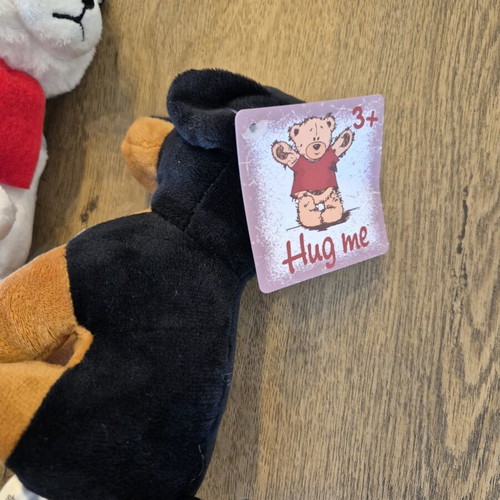 Plush Dogs jumbo 18cm, new, pack of 2