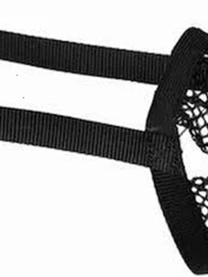 Trixie polyester XL black muzzle protection new