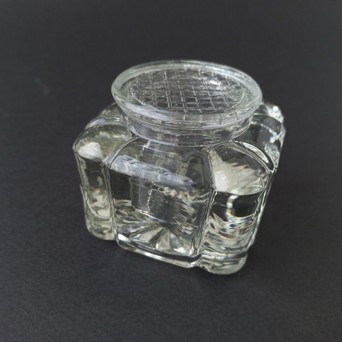 Antique inkwell like new, glass, very old
