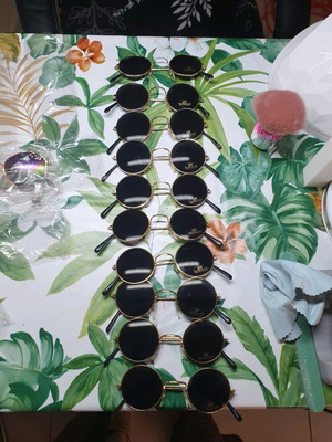 Sunglasses new vintage 90s gold metal 13cm pack