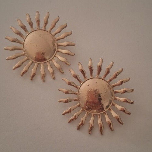 Sun earrings Parfois new, gold tone stainless steel