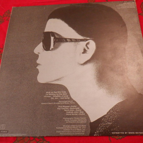 Lou Reed Live vinyl album used, rare Greek pressing