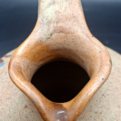 Handmade Greek Ceramic Pitcher Vento with Signature, like new