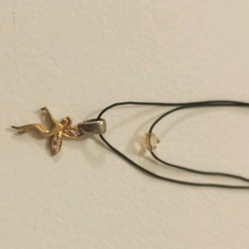 Gold-plated silver necklace new