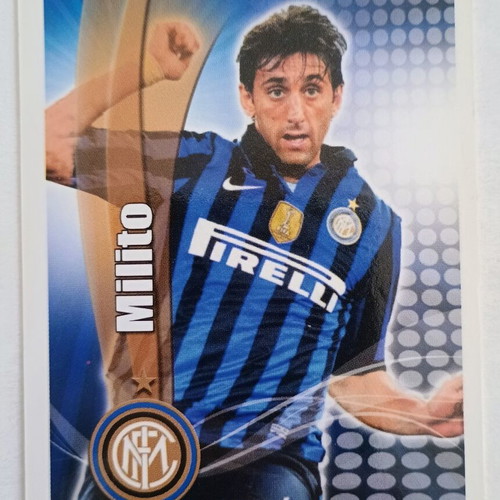 Diego Milito Inter Milan collectible card Golden Series Champion League 2012