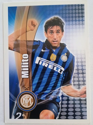 Diego Milito Inter Milan collectible card Golden Series Champion League 2012