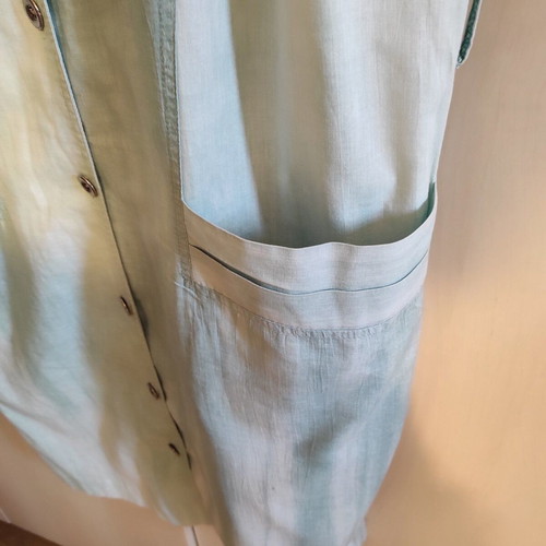 Vintage 80s dress like new, turquoise and blue, size Medium