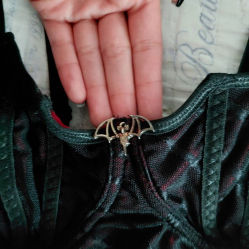 Gothic Cute Top with Bat Pendant Shein, like new, size S