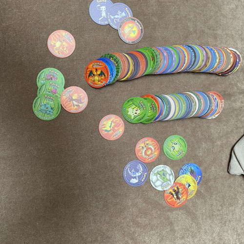Pokemon Tazos complete collection used, 260 pieces Kanto and Johto