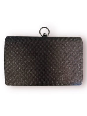 Τσάντα χειρός μαύρη clutch με στρας και αλυσίδα ώμου, καινούργια