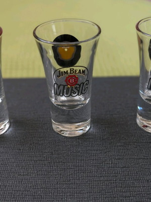 Jim Beam Music Shot Glasses new