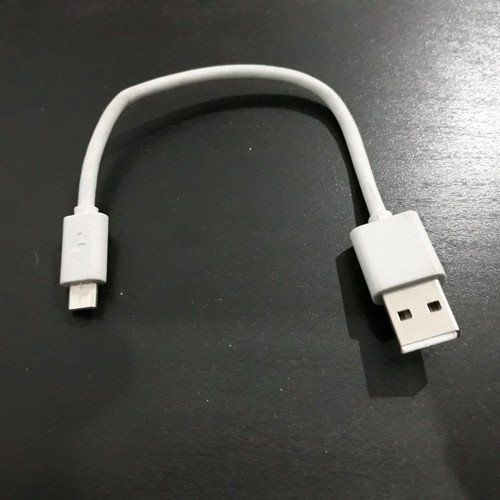 USB charger cable used, white color